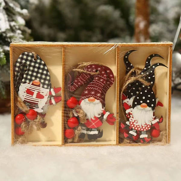 3 STK juletreanheng Xmas Tree Oranments 4 4 4
