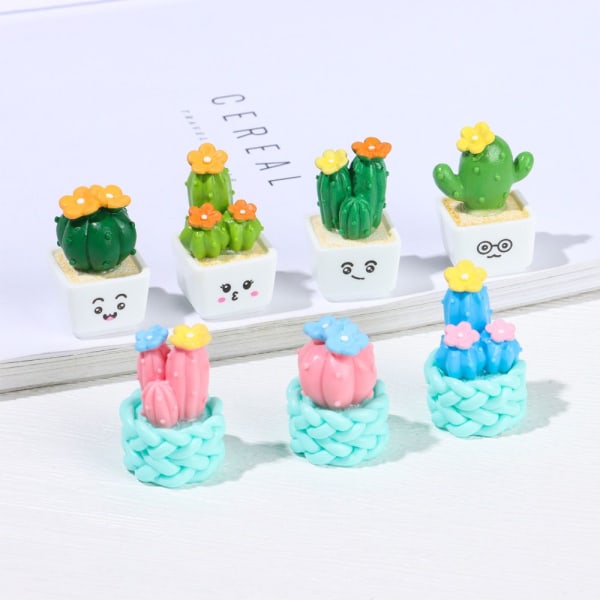Miniature Cactus Bonsai Simuleringssukkulenter i potte TYPE 1 Type 1