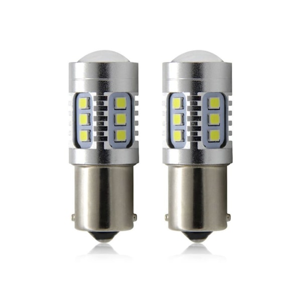 2 stk/sett LED-billys Blinklyspære Stoppebremselampe S25