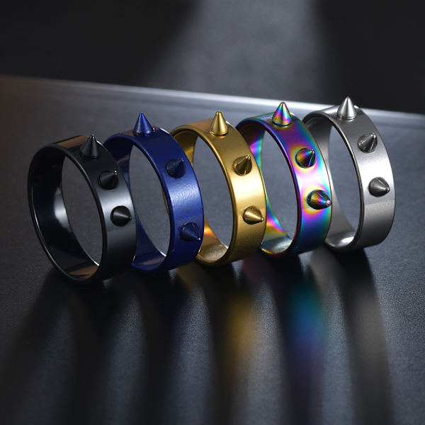Punk Rings Rivet GULD 8 gold 8