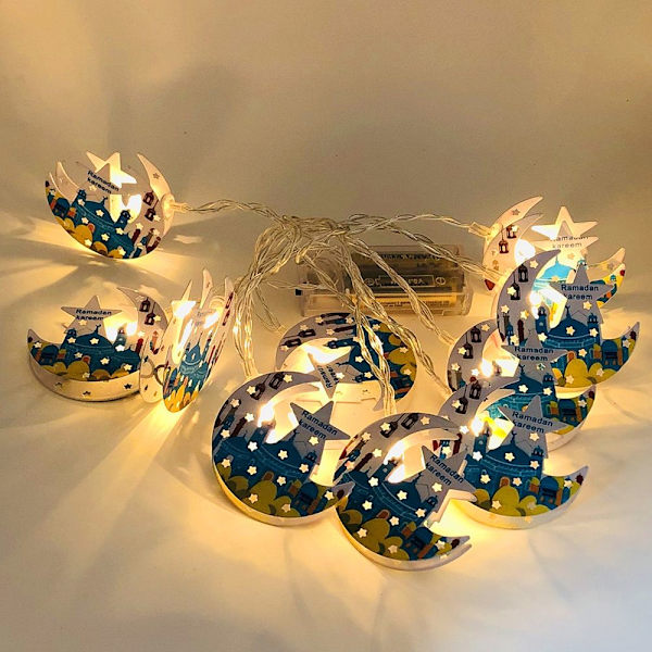1,65 m 10LED LED String Light Ramadan Lantern STIL 3 STIL 3 Style 3