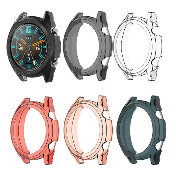 TPU watch case , läpinäkyvä COVER black