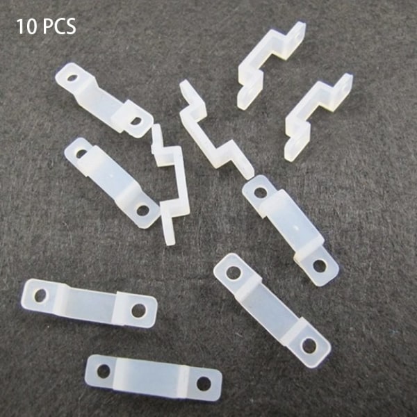 10/50 kpl Fixer Silicon Clip LED-nauhavalolampputeippi 10 kpl 10 PCS