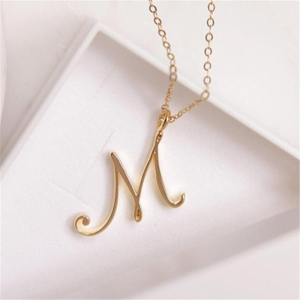 Alphabet Initial Necklace Alphabet Pendant E E E