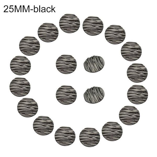 Tøj Knapper Skjorte Knapper SORT 25MM black 25MM