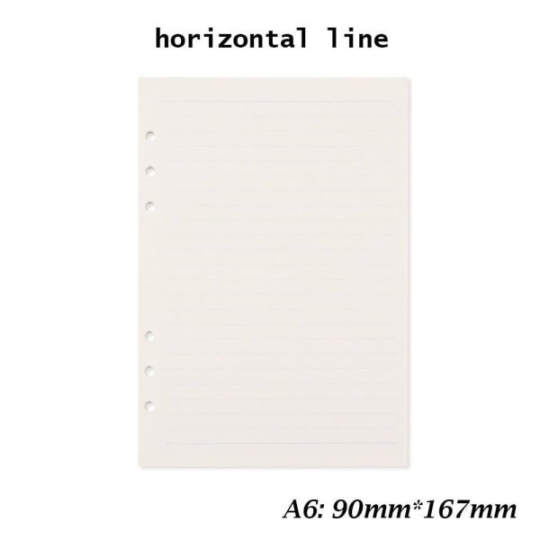 A5 A6 Filt Notebook Filt Skal Ringbind A6 HORISONTAL LINIE a6