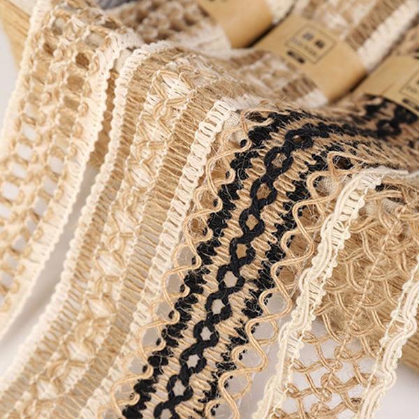 3/4 stk Naturlig Jute Hessian Jute E E