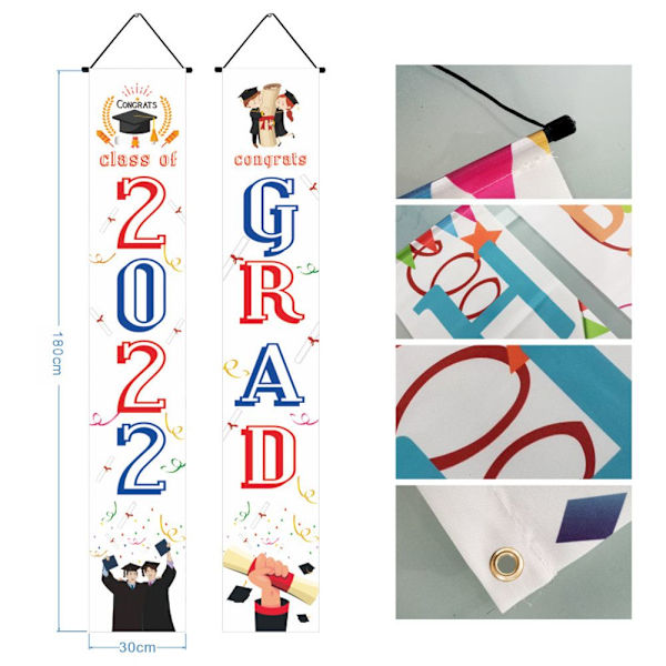 Gratulerer Grad Banner Garland Flag 4 4