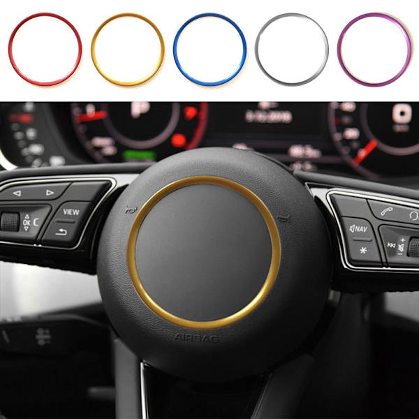 2 stk. Automobilratets dekorative ring GULD gold