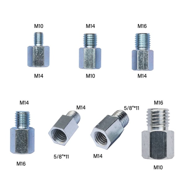 Vinkelslipadapter Skruv Konvertera kontakt M14 TILL M10 M14 TILL M14 To M10