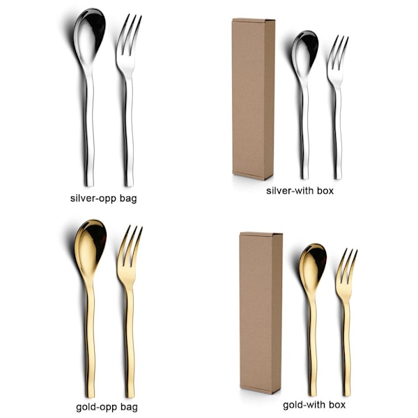 Ruokailuvälinesetti Set KULLA LAATIKKOLLA LAATIKKOLLA gold with box-with box