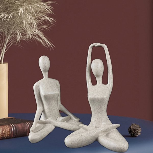 Harpiksfigurer Kunst Yoga Pose 03 03 03