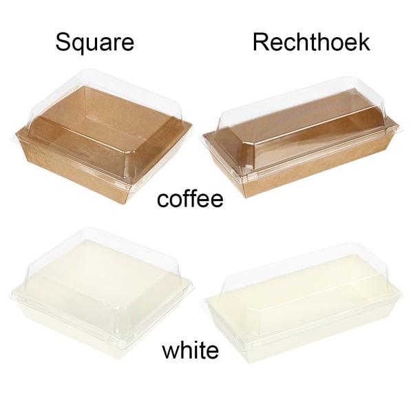 10 kpl Kraftpapier Doos Wikkelen Dozen WHITE RECHTHOEK RECHTHOEK white Rechthoek-Rechthoek