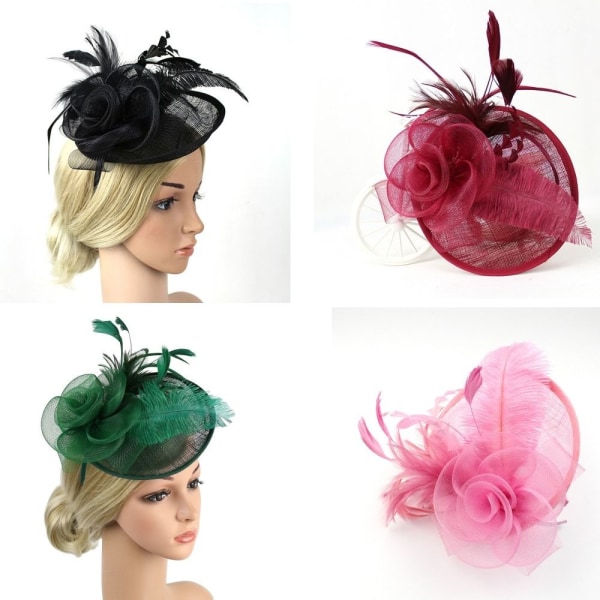 Hårklämma Feather Cap GRÖN green