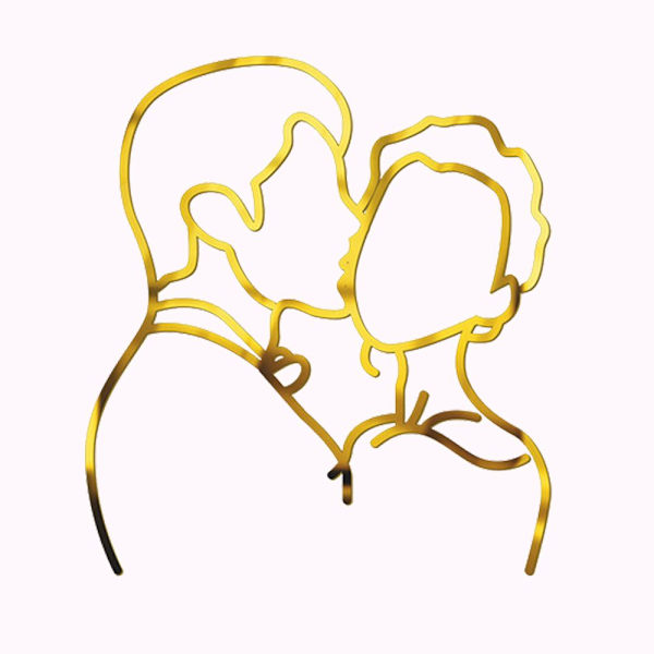 Cake Toppers Abstract Lovers TYYPPI 1 TYYPPI 1 Type 1