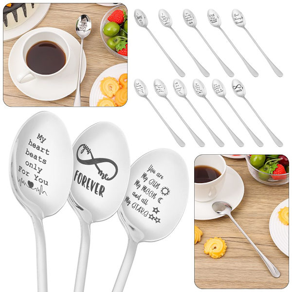 Graveret ske kaffeskeer XK-17 XK-17 XK-17