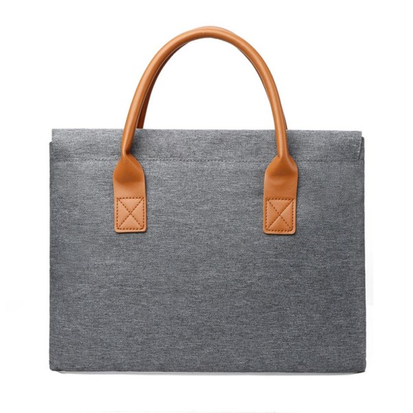 13 14 15 tommer Laptop Sleeve Håndtaske GRÅ 15,6 TOMM Grey 15.6 inch