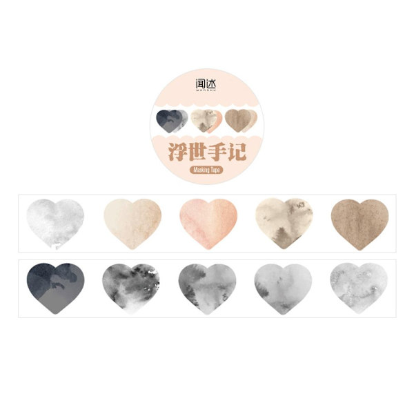 100 kpl/Roll Washi Tape Peiteteippi 07 07 07