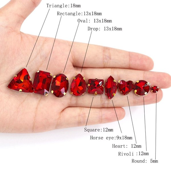 50st Rhinestone-väskor DIY Trim VIT white
