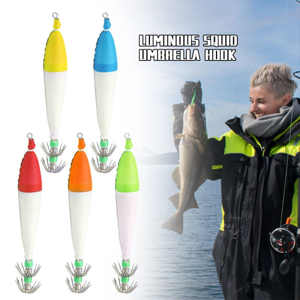 1/5 KPL Squid Hook Octopus Bait COLOR C COLOR C Color C