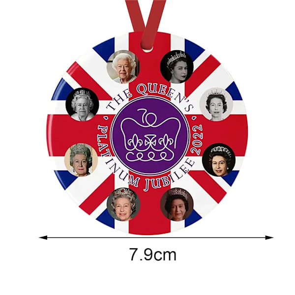 Drottning Elizabeth II Ornament Juldekoration C C