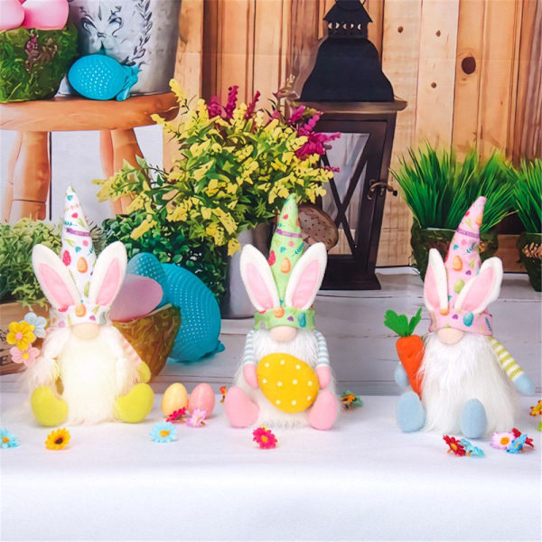 Påskprydnader Bunny Gnome ROSA pink