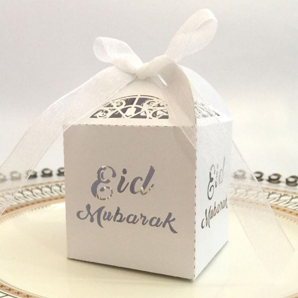 10st Eid Mubarak Godislåda GULD Gold