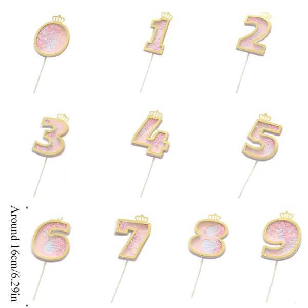 Cake Toppers Cupcake Topper Picks GOLD 3 3 gold 3-3