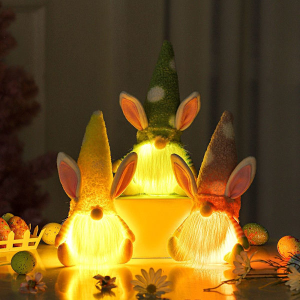 Rudolph Bunny Doll påskedekoration GUL 1 1 yellow 1-1
