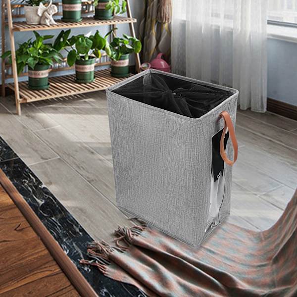 Rolling Wheels Laundry Hamper Vaatekori SININEN 2 Blue