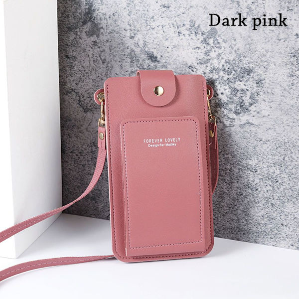 Skuldertaske Pung MØRK PINK dark pink