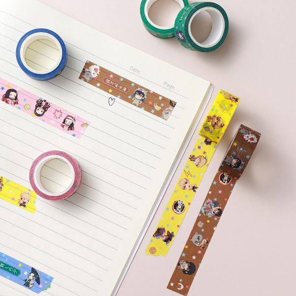 Demon Slayer Washi Tape Leikekirjan sisustus 1 1