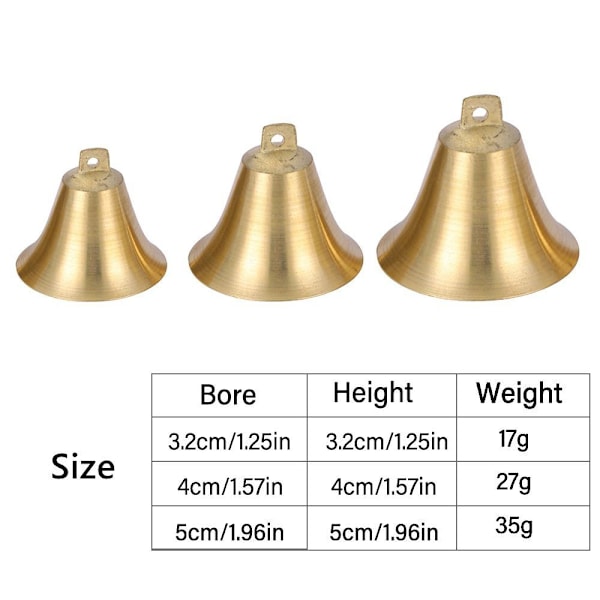 Betande Kopparklockor Ko Häst Fårklockor 5CM 5cm