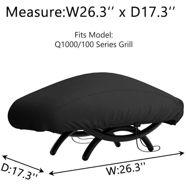 Cover Vattentätt För Weber Q100 Q1000