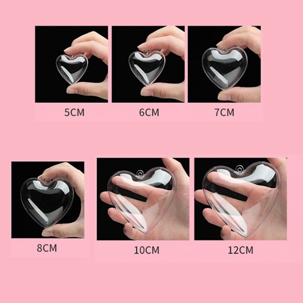 Godteriboks Emballasje Plast hjerteformet ball 10CM 10cm