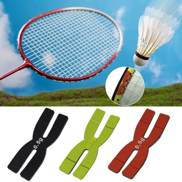 3ST Badmintonrackethuvud Silikonbalanserare GRÖN green