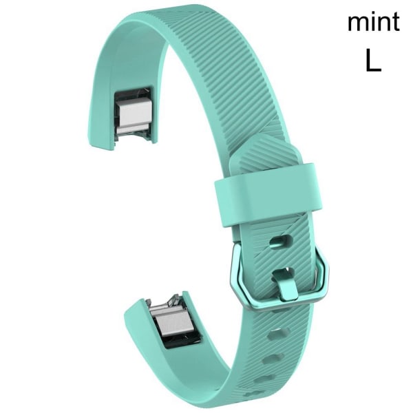 til Fitbit Alta / Alta HR Silikone urrem MINT L mint L