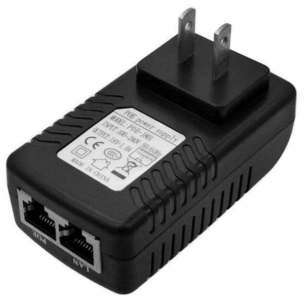POE-suuttimen power . 18V 1A 18V 1A