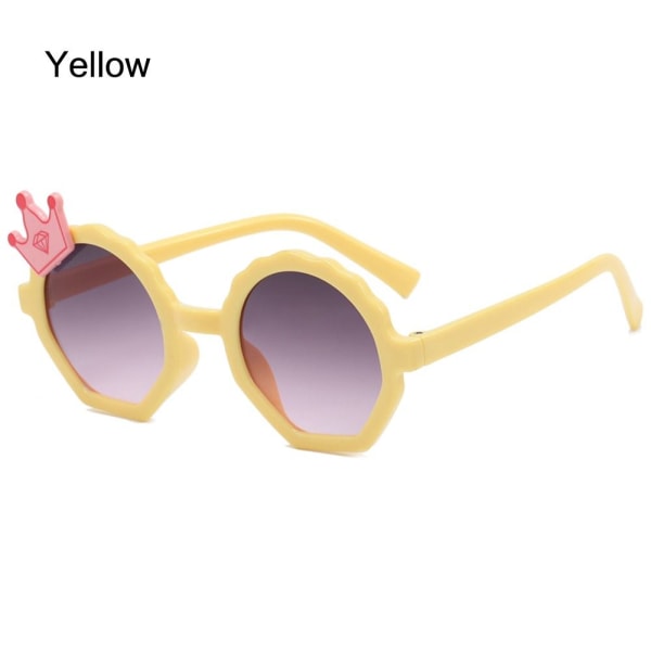 Børn Solbriller Krone Dekoration GUL Yellow