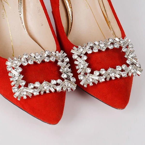 1 par Shoe Clips Charm Spänne 3 3 3