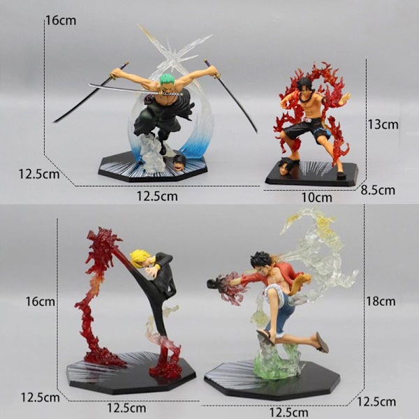 Actionmodell i ett stycke PORTGAS D ACE PORTGAS D ACE Portgas D Ace