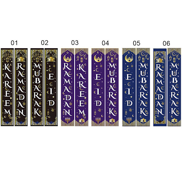 30x180 cm Dörrbanner Ramadan Kareem Flag 04 04 04