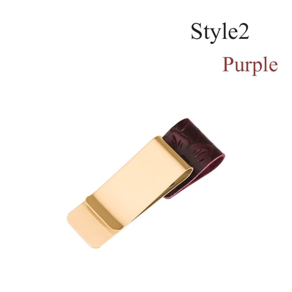 Notebookholder rustfrie stålklips LILLA STYLE2 purple Style2
