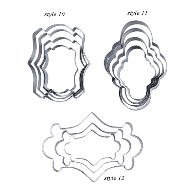 3/4 kpl kehyskeksileikkuri mold 4 4