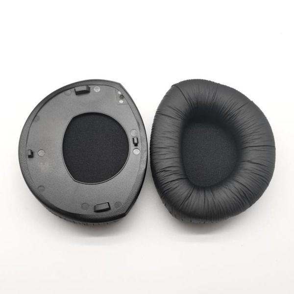2 st/1 par öronkuddar utbytes hörlurar i läder läder hörlurar Leather Earpad