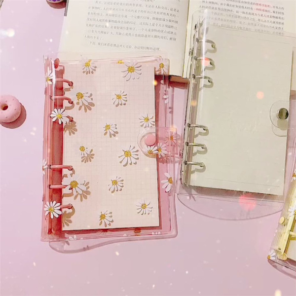 Gjennomsiktige mapper Permlommer ROSA A6 A6 pink A6-A6