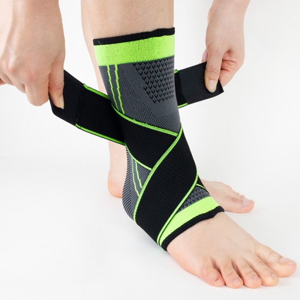 Elastisk ankelbøjle Ankestøttebøjle GRØN M M green M-M