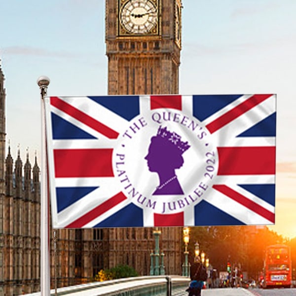 Queen Platinums Jubilee Flag 2022 Queen Banner C C C