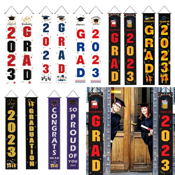 Graduation Season Flaggor Graduation Decoration 7 7 7