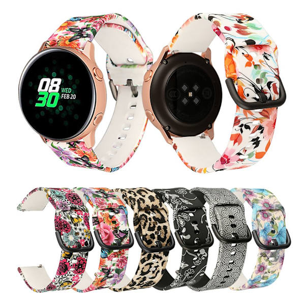 til Samsung Galaxy Watch Active 2 42mm Silikone Watch Band 4 S
